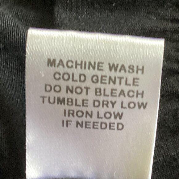 The Vanity Room V-Neck Peplum Tank Top with Rainbow Fringe Hem S Black 98H - Picture 8 of 8